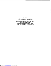Benchmark DA-101 Instruction Manual