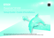 Epson PowerLite W16SK Setup Manual