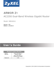 ZyXEL Communications Armor Z1 NBG6816 User Manual