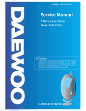 Daewoo KOR-631Q2A Service Manual