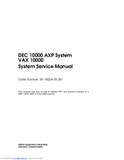 Digital Equipment DEC 10000 Service Manual