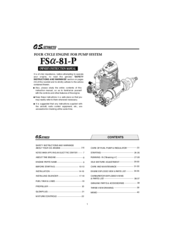 O.S. engine FSA-81-P Owner's Instruction Manual