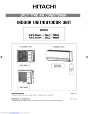 Hitachi RAC-10MH1 Manual