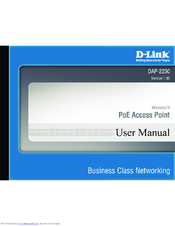 D-Link DAP-2230 User Manual