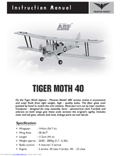 Pheonix Model Tiger Moth 40 Instruction Manual