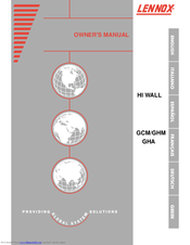 Lennox GHA Series Owner's Manual