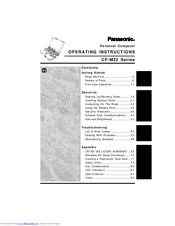 Panasonic Toughbook CF-M32W5M Operating Instructions Manual