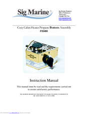 Sig Marine 10400 Assembly Manual