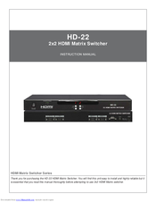 A-Neuvideo HD-22 Instruction Manual