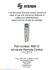Steren RM-12 User Manual