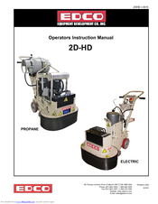 Edco 2D-HD Operator's Instruction Manual