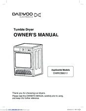 Daewoo DWRCB8011 Owner's Manual