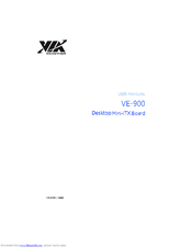 VIA Mainboard VE-900 User Manual