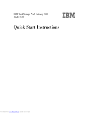 IBM TotalStorage NAS Gateway 300 Quick Start Instructions