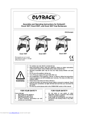 Outback Excel 200T Assembly And Operating Instructions Manual