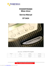 Powertronix Mizar-Alcor DT 0424 Service Manual