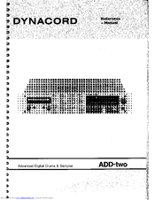 Dynacord ADD-Two Reference Manual