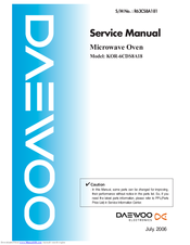 Daewoo KOR-6CDS8A18 Service Manual