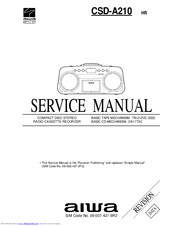 Aiwa CSD-A210 Service Manual