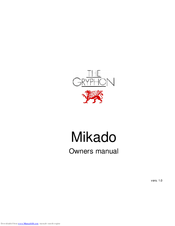 Gryphon Mikado Owner's Manual