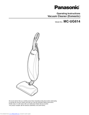 Panasonic MC-UG614 Operating Instructions Manual