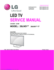 LG 39LN51 Series Service Manual