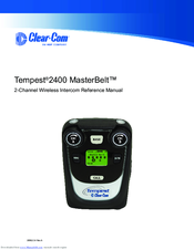 Clear-Com Tempest 2400 MasterBelt Reference Manual