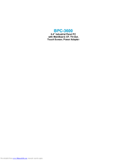 Boser BPC-3600 User Manual