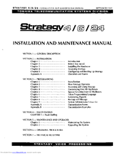 Toshiba Stratagy 6 Installation And Maintenance Manual