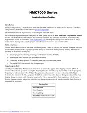 Maple Systems HMC7035A-M Installation Manual