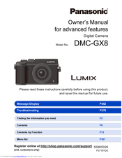 ** PRINTED** Panasonic Lumix GX8 User guide Instruction manual Colour Manual 