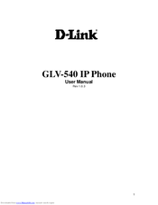 D-Link GLV-540 User Manual