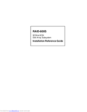 Advantech RAID-800S Installation Reference Manual