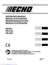 Echo Pb 2455 Manuals Manualslib