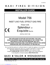 Baxi Fires Division 756 Installer's Manual