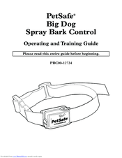 Petsafe PBC00-12724 Operating And Training Manual