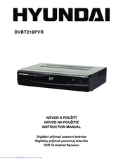 Hyundai DVBT218PVR Instruction Manual
