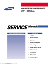 Samsung CW28C75VS8XXEC Service Manual