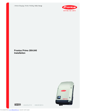 Fronius Primo 208 Installation Manual