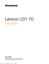 Lenovo U31-70 User Manual