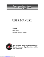 Comprehensive CVG-10ARxl User Manual