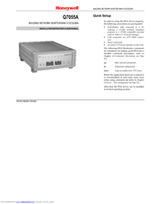 Honeywell Q7055A Installation Instructions Manual