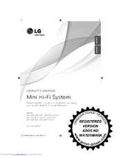 LG MCT705-F/W Owner's Manual
