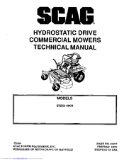 Scag Power Equipment STZ52-18KH Technical Manual