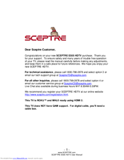 Sceptre E505 Manual