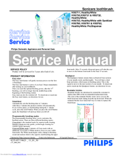 Philips HealthyWhite HX6733 Service Manual