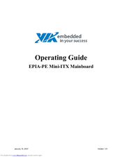 VIA Technologies EPIA-PE Operating Manual