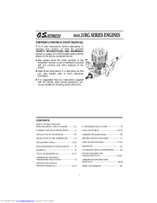 O.S. engine MAX-21RG Series Owner's Instruction Manual