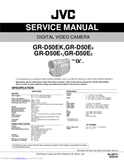 JVC GR-D50EK Service Manual