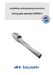 tousek Swing-X Installation And Operating Instructions Manual